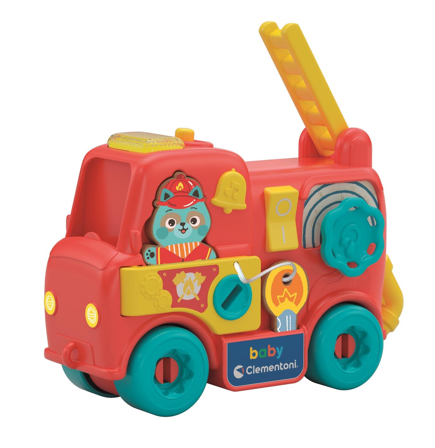 Clementoni Montessori Baby Fire Truck Activity Centre, Red, Small