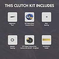 Vista 2 de EFT Stage 2 Kit de embrague para Toyota Pickup 1979-1988 y 4Runner 1984-1988 2.2L 2.4L 22R 22RE 2L 2LT - Placa de presión resistente y disco