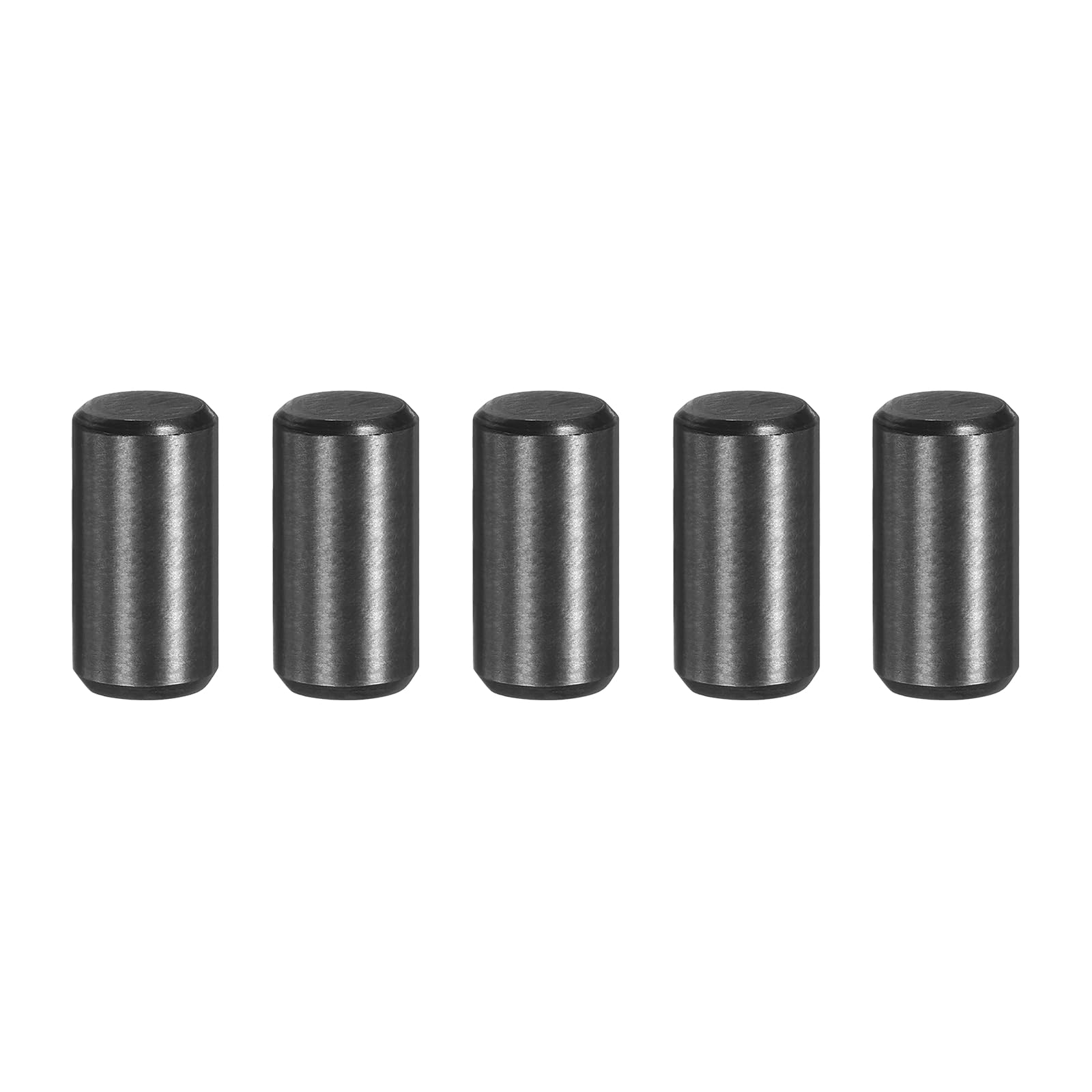 sourcing map 5Pcs 8mm x 14mm Dowel Pins, 304 Stainless Steel Cylindrical Shelf Support Pegs Chamfered End Pin Rod Fasten Elements Metal Shelf Pegs, Black