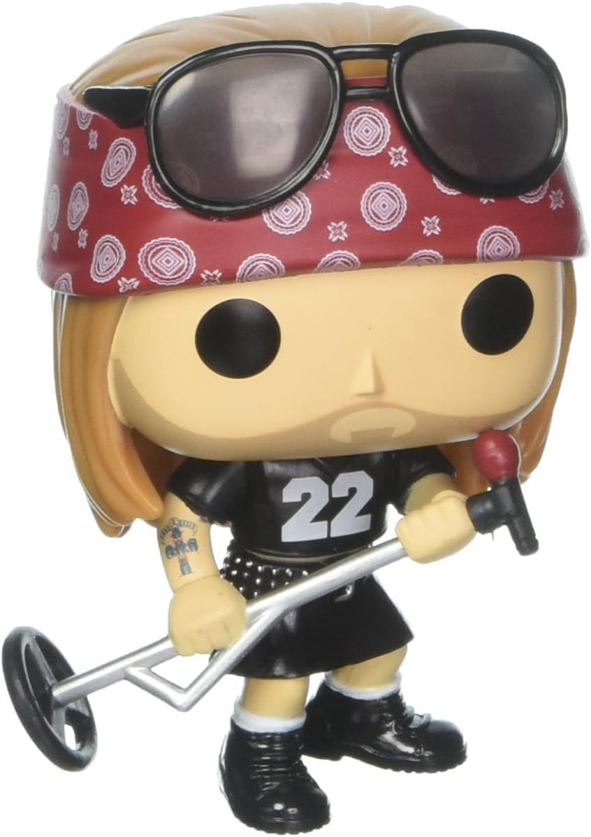 Guns N' Roses - Axl Rose Funko Pop! Rocks Vinyl Figure (Bundled with Compatible Pop Box Protector Case), Multicolored, 3.75 inches
