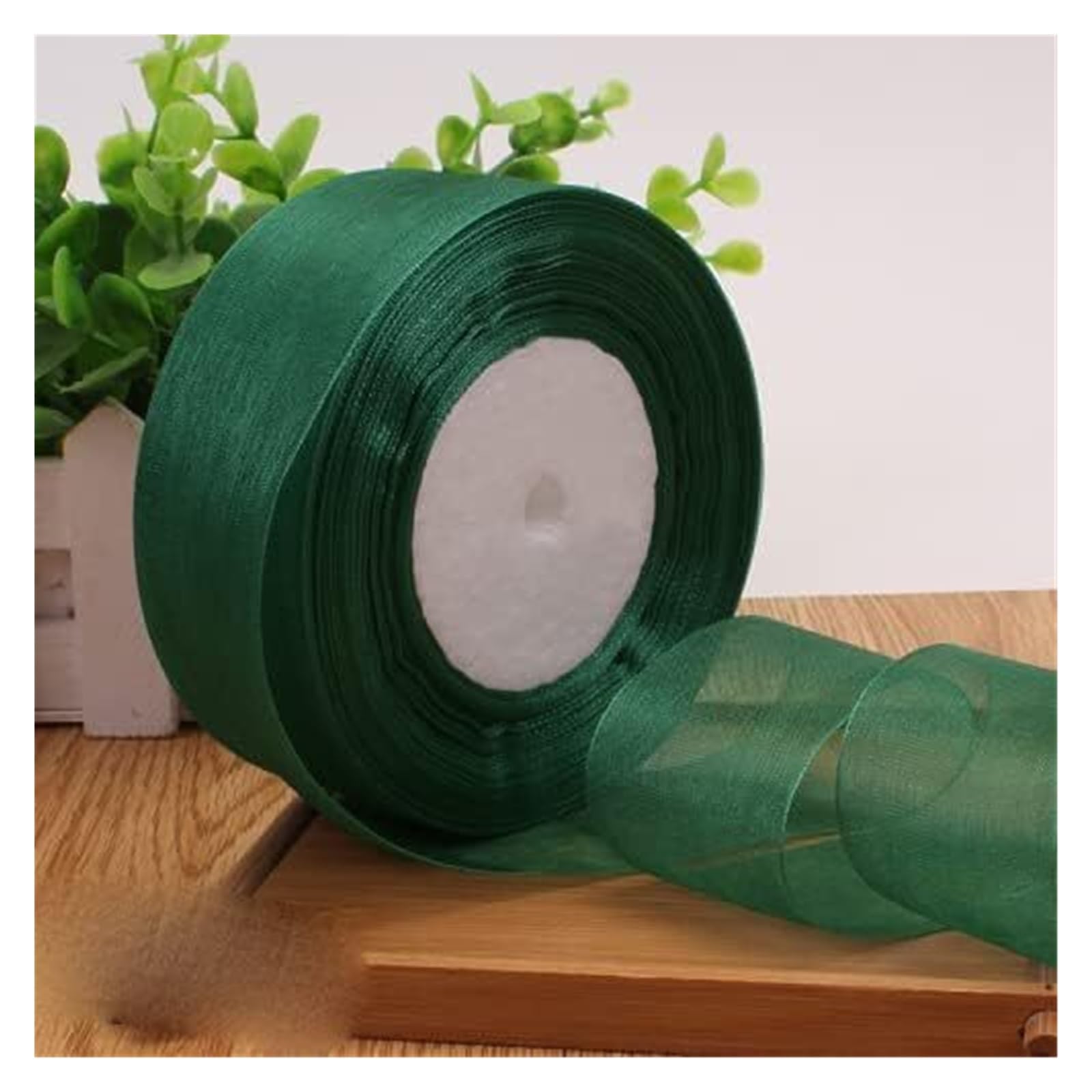 rolki wstążek z organzy, Wstążka do pakowania prezentów z organzy wielokolorowa 12-50 mm 50 jardów(Black,15MM)