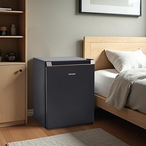 Miniatura 10 de Frigidaire Mini refrigerador compacto de 1.6 pies cúbicos, perfecto para el hogar u oficina, serie contemporánea, negro, 1.6 pies cúbicos