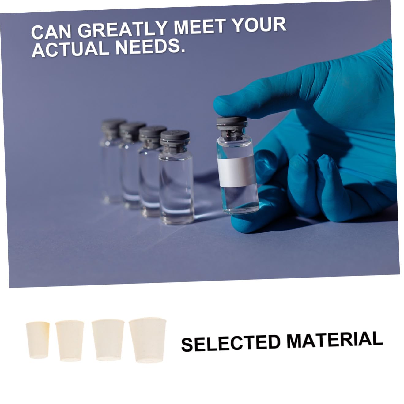 Ciieeo 25pcs Solid Rubber Bottle Plugs Sealing Test Tube Stoppers High-Temperature Resistance Elasticity for Lab Use