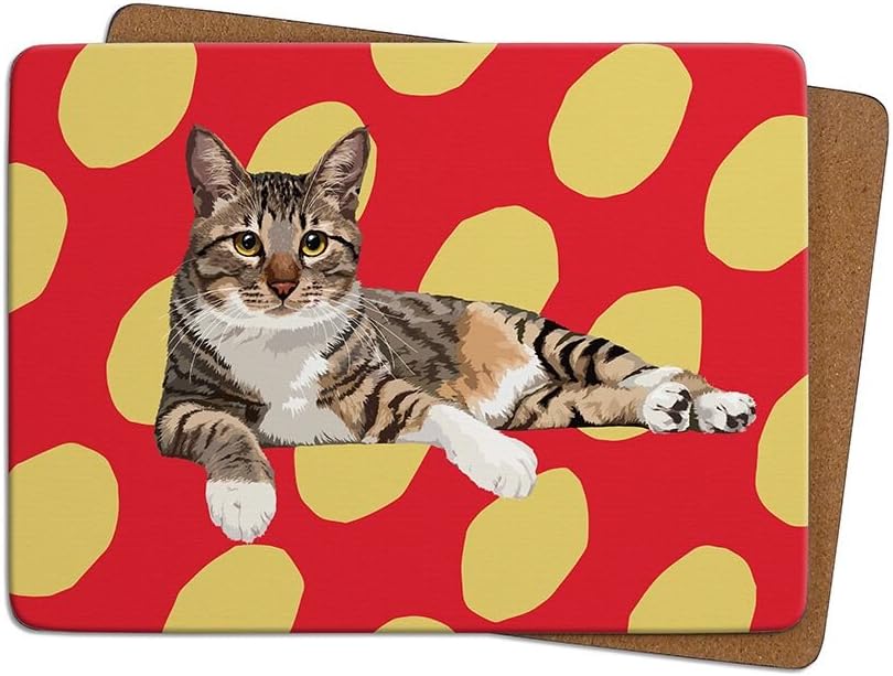 Tabby Cat II Table Mat by Leslie Gerry - Placemat