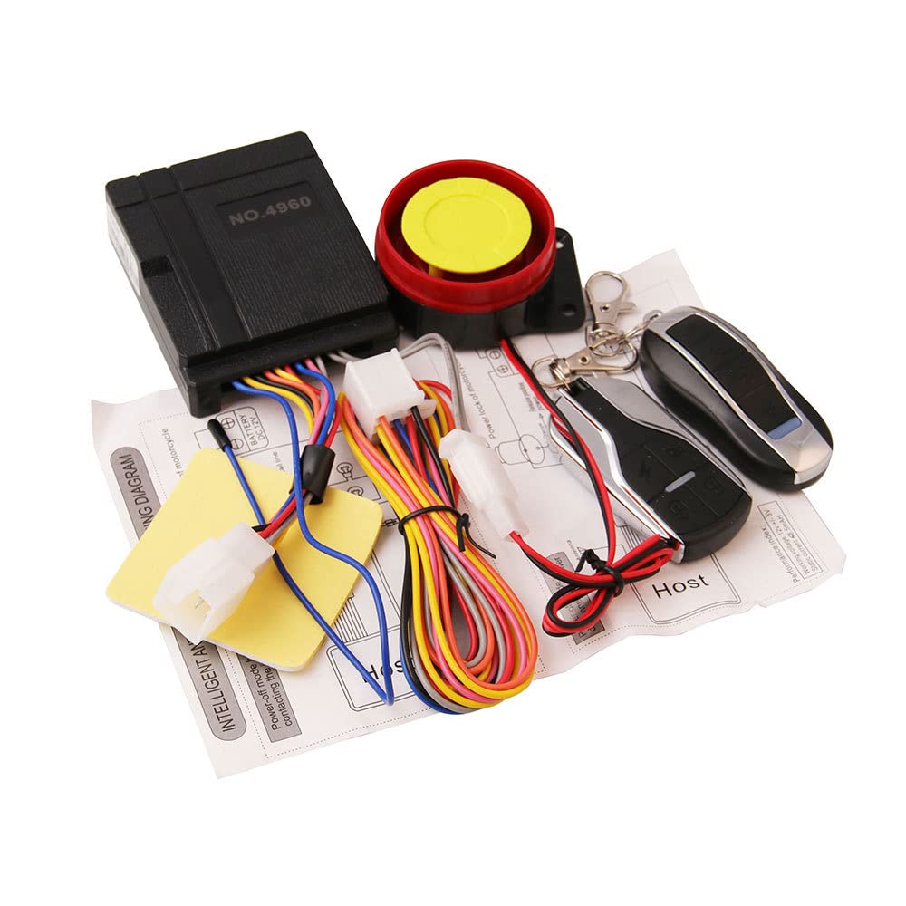 Sistema de alarma de motocicleta, alarma de seguridad antirrobo, 12V Universal, 125dB, arranque del motor de control remoto