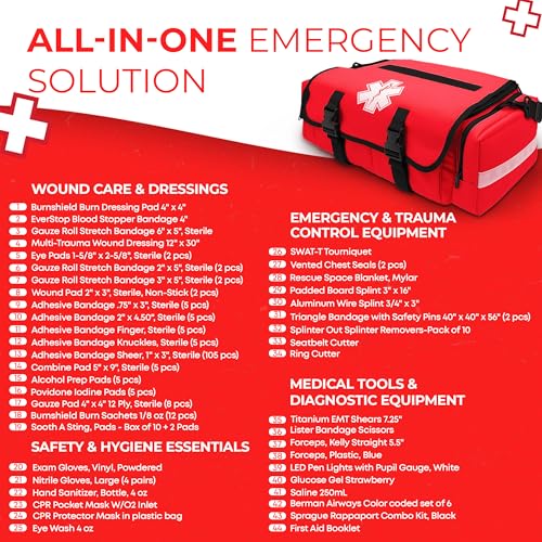 Fully Stocked EMT Trauma Bag
