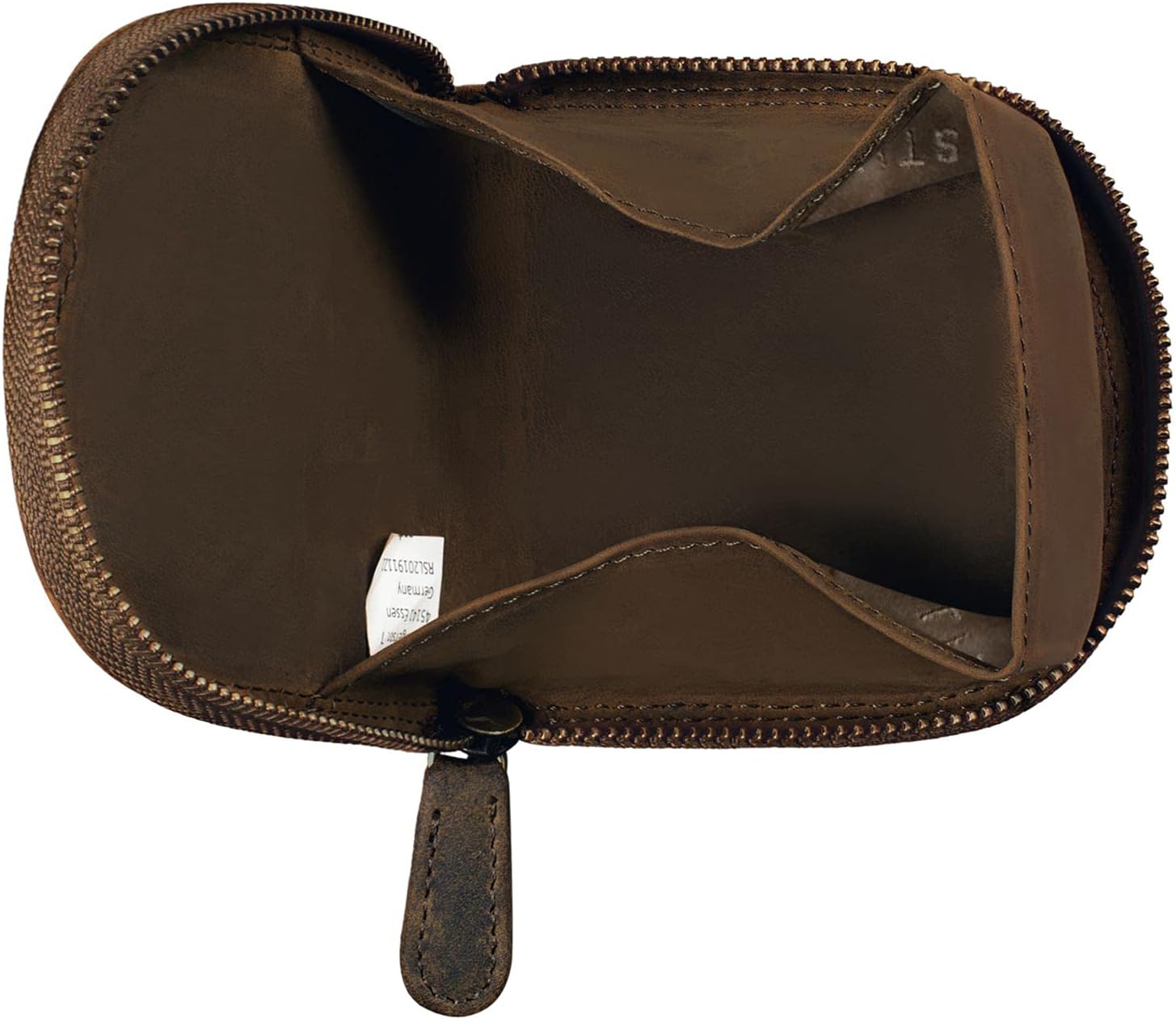 STILORD "Cash" Mini Leather Coin Purse for Men Women Leather Change Wallet Small Money Pouch Pocket in Genuine Leather Colour:Middle Brown - Image 5
