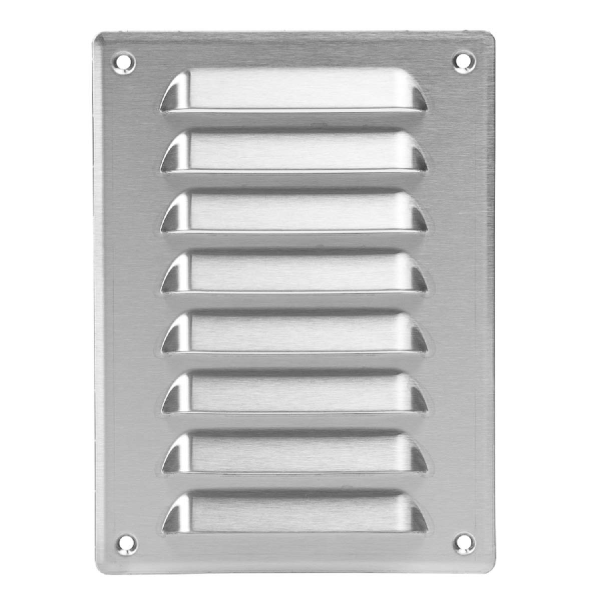 EUROPLAST140x190mm / 6x7" inch Stainless Steel Metal Air Vent Grille Cover with Insect Mesh - Ventilation Cover