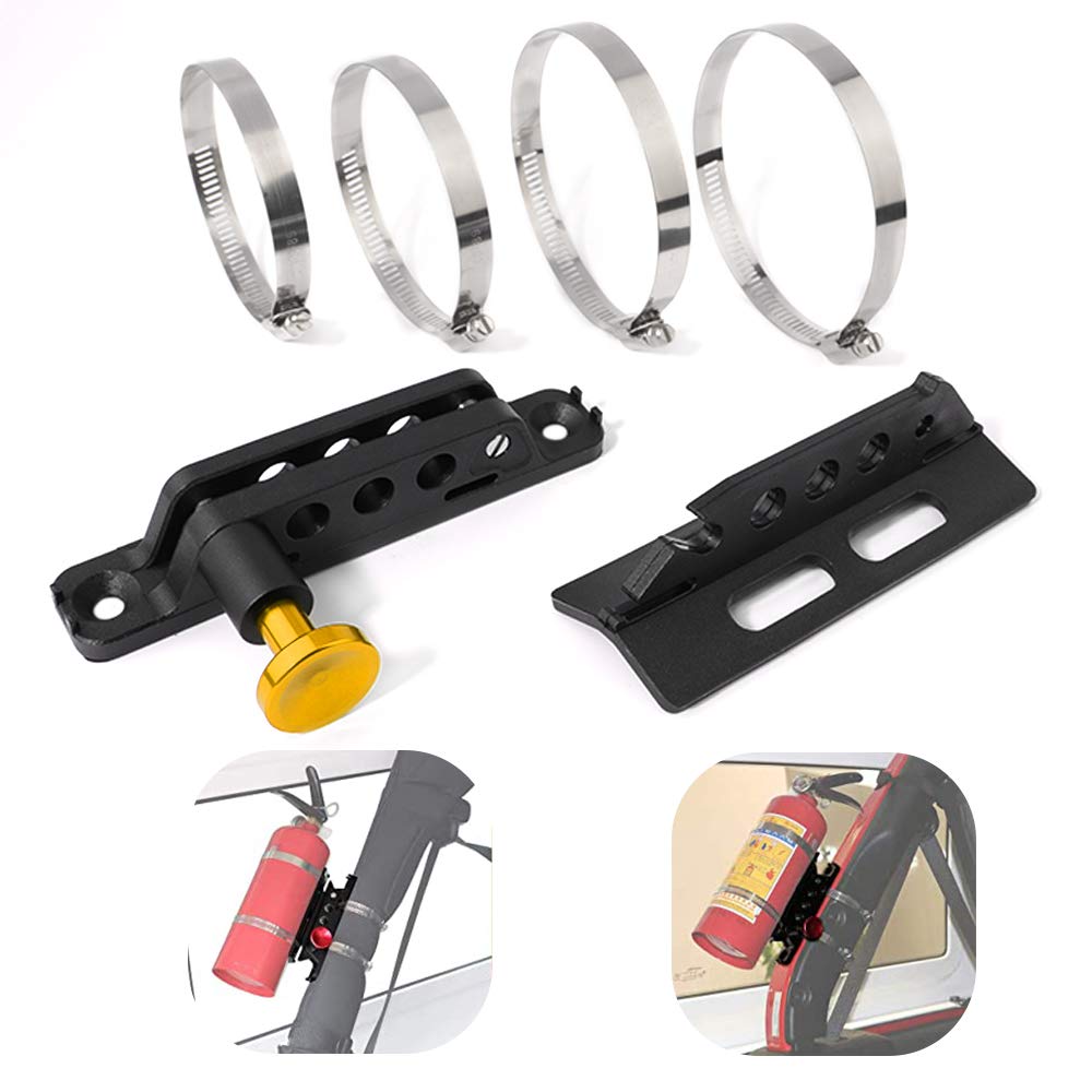 Fire Extinguisher Mount Holder Adjustable For Jeep Wrangler TJ JK JKU JL UTVs Polaris RZR Ranger,Home,Boat