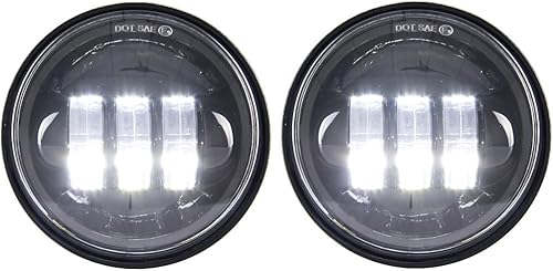 Miniatura 3 de Autokun Luces antiniebla de 4.5 pulgadas 4 1/2 pulgadas LED antiniebla luz de paso de motocicleta lámpara de conducción auxiliar Road King Touring