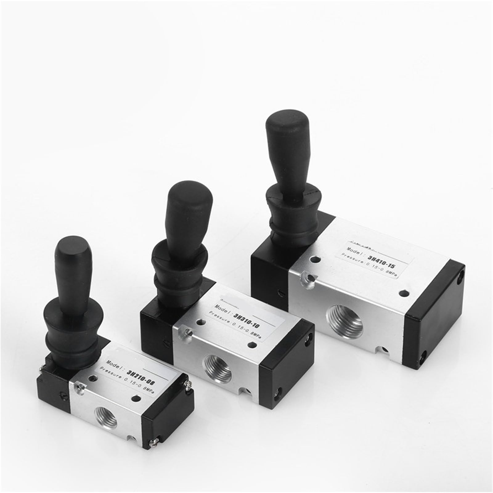 Vanne de commande manuelle d'air 4H210-08 évite les blocages de vérin pneumatique 5/3