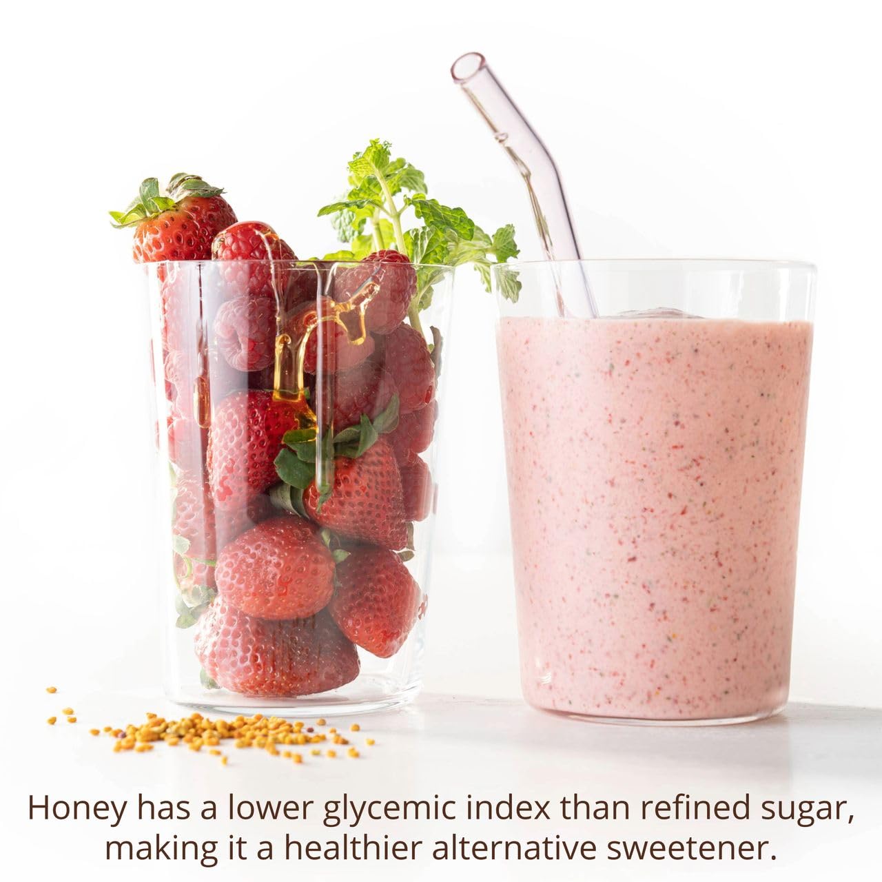 Savannah Bee Company Honey Straws - Pack of 50 - Pure and All Natural Honey Sticks Made in the USA