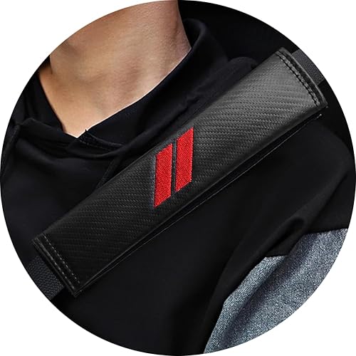 Miniatura 7 de 2 piezas de fundas para cinturón de seguridad para accesorios Dodge, almohadillas para cinturón de seguridad compatibles con Dodge Charger Durango