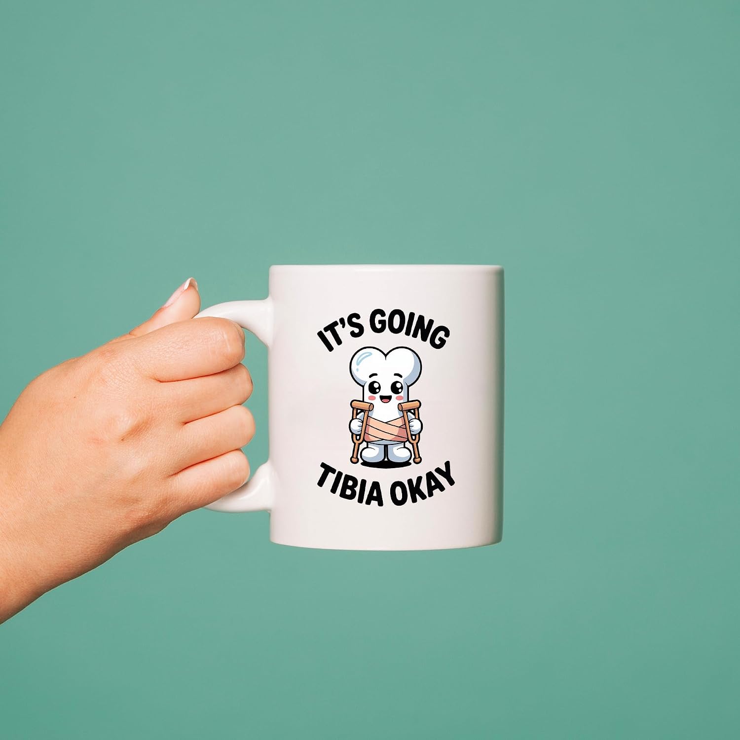 Panvola It's Going Tibia Okay Knee Replacement Coffee Mug 11oz White image 5
