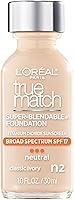 Vista 22 de L'Oreal Paris Makeup True Match Super-Blendable Liquid Foundation, Light Ivory W2, 1 Fl Oz, 1 Count C7 NUT BROWN