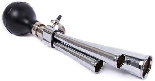 SENQI Campanas de bicicleta retro clásicas, cuerno de bicicleta, cuerno de árbol, bocina de tubo de presión de mano para adultos, decoraciones de