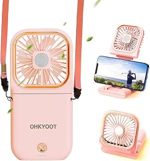 OHKYOOT Portable Personal Fan with Power Bank  Multi~function Mini Fan  Phone Ho - Compare price