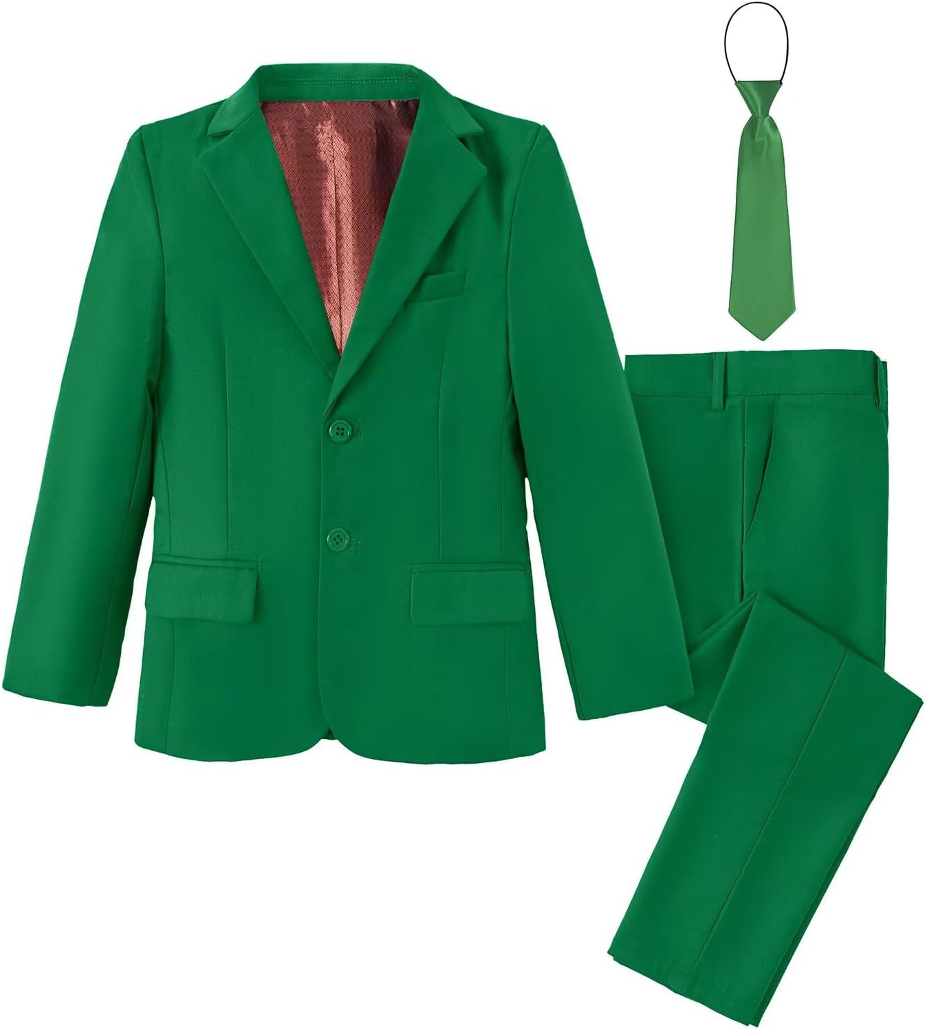 Boys' Suits 2-Piece Formal Slim Fit Suit Set for Boys Wedding Ring Bearer Outfit with Blazer and Pants