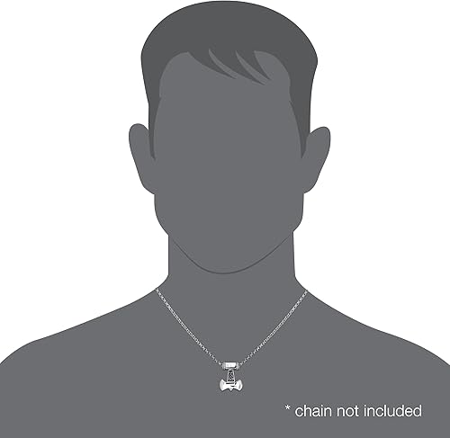 Miniatura 2 de WithLoveSilver - Colgante de plata de ley 925 con hacha vikinga, amuleto guerrero nórdico, martillo de Thor Mjolnir, Plata esterlina