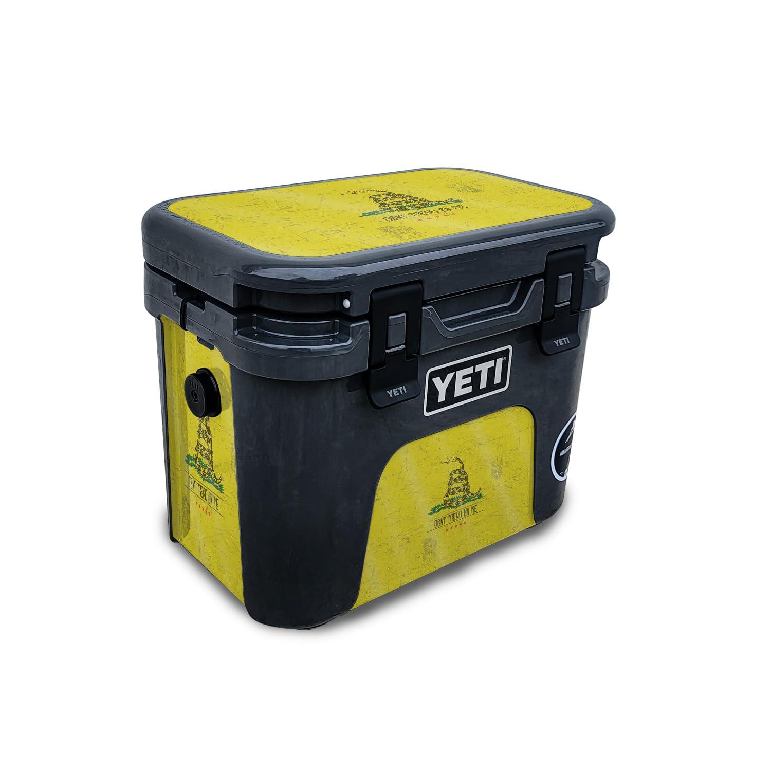 Glossy Glitter Skin Compatible with Yeti Roadie 15 Hard Cooler - Dont Tread - Premium 3M Vinyl Protective Wrap Decal Cover - Easy to Apply | Crafted in The USA by MightySkins