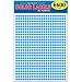 Pack of 6600 1/4" Round Color Coding Circle Dot Labels, Bright Blue, 8 1/2" x 11" Sheet, 0.25 in.