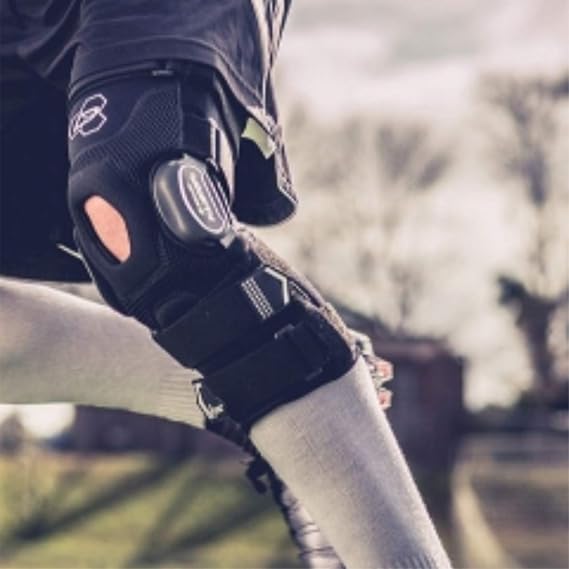 DonJoy Performance BIONIC FULLSTOP ACL Knee Brace X-Large and Bionic Knee Support Brace Black Large Bundle
