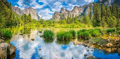 Miniatura 2 de CASTORLAND Rompecabezas de 4000 piezas, valle de Yosemite, Estados Unidos, rompecabezas de paisaje, parque nacional, rompecabezas para adultos,