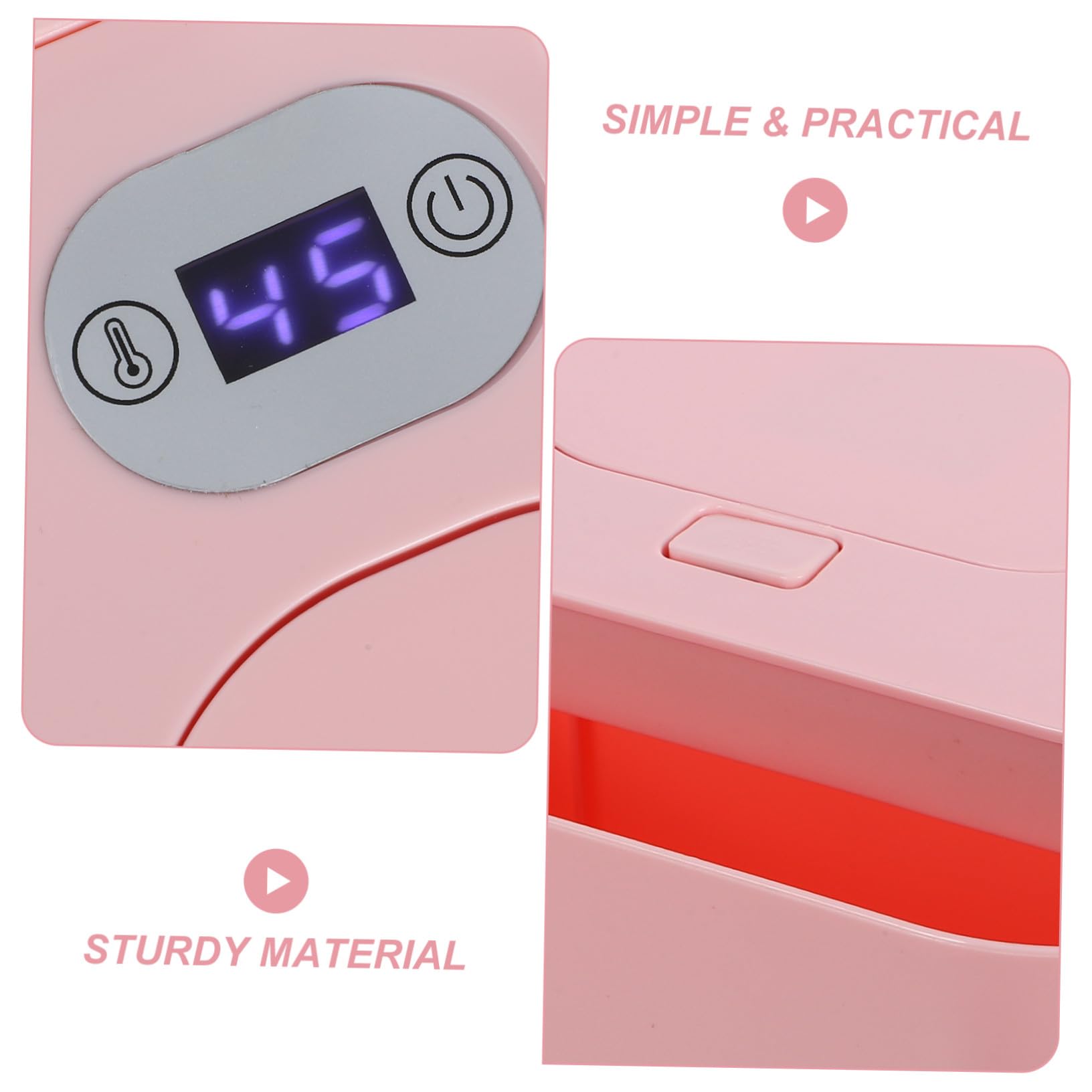 Calentador Eléctrico de Toallitas Húmedas para Ñiño, Termostato Rosa