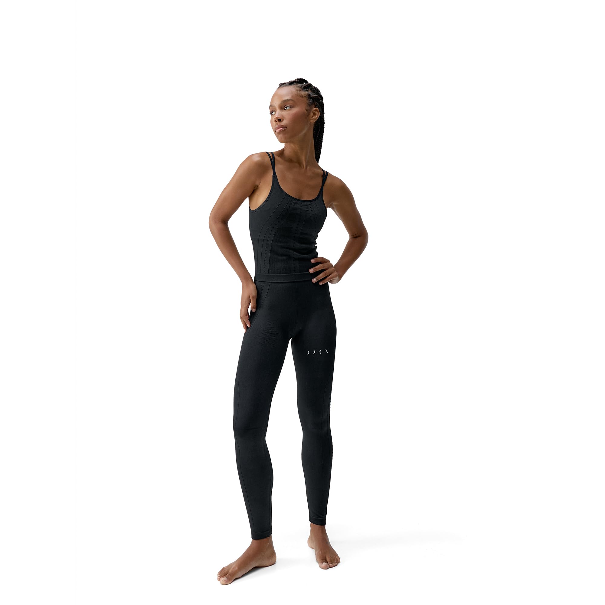 BORN Damskie Legginsy Shantala, Bezszwowe, Do Ćwiczeń, Biegania, Treningowe, Sportowe, Z Wysokim Stanem, O Pełnej Długości