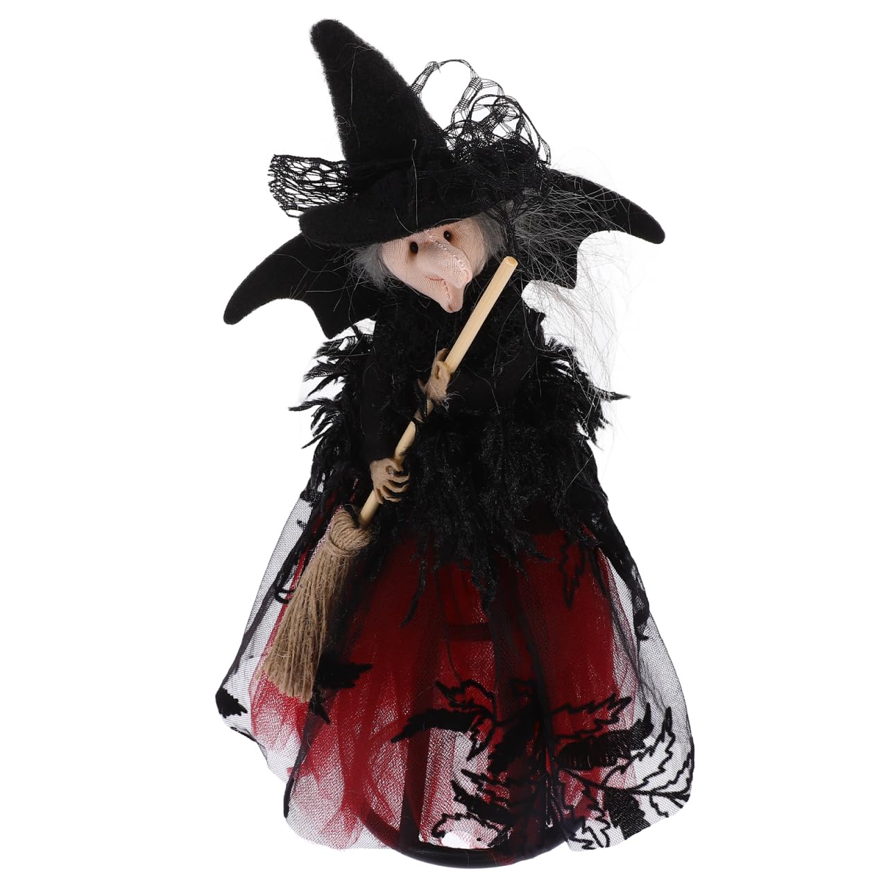 Poupée de sorcière d'Halloween Cabilock en tissu créatif pour décoration de table