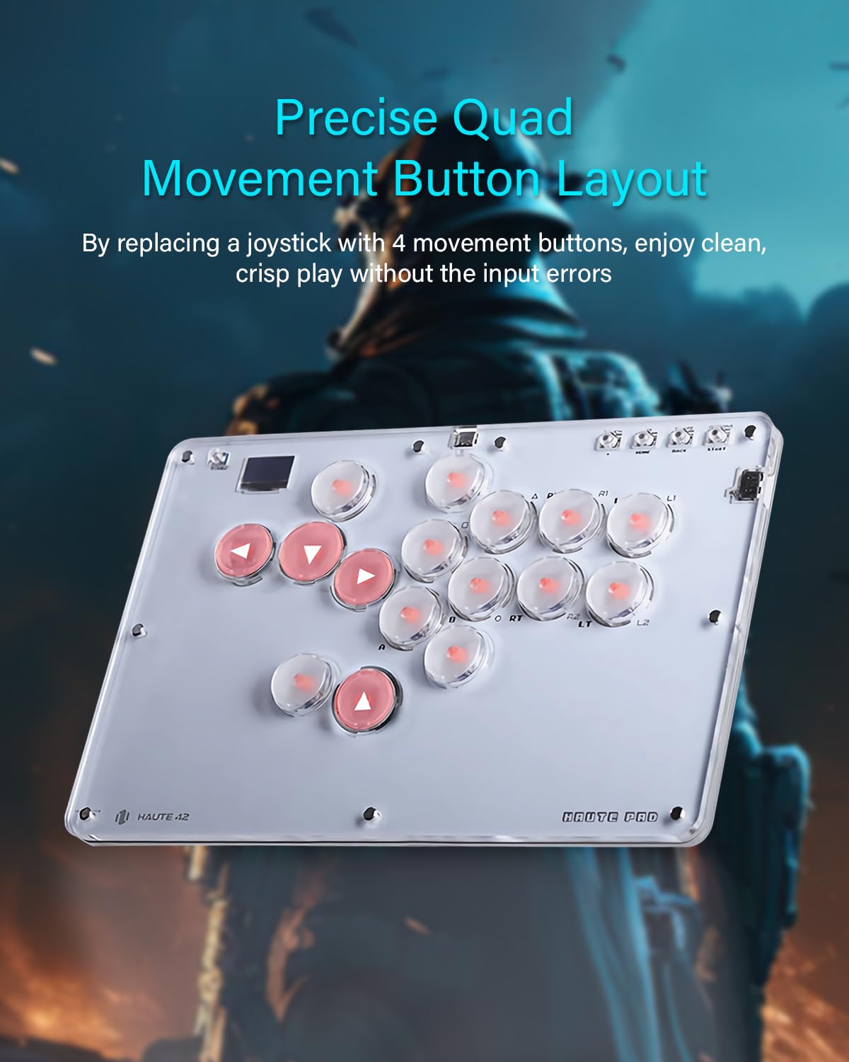 Arcade Controller Stick, Game Fighter Teclado Keypad T16 Street Fight Joystick RP2040 Board para PS3/PS4/Steam PC/NS Switch