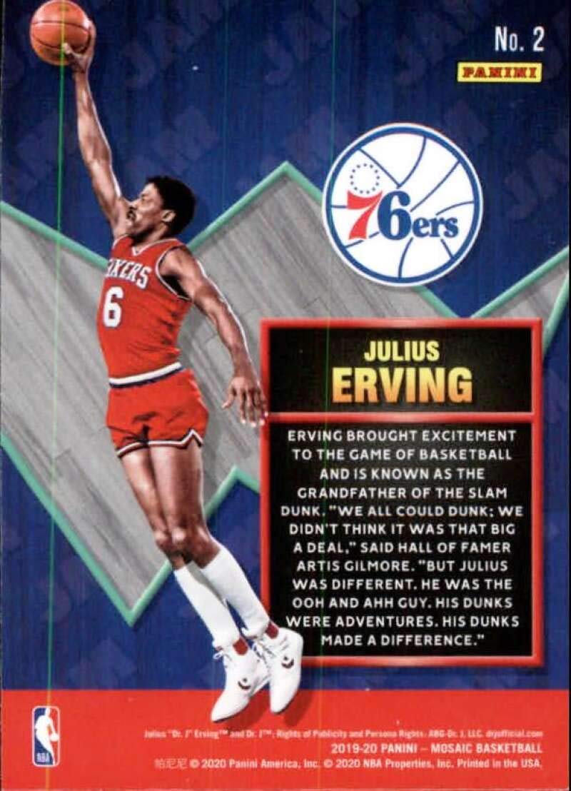 Amazon.com: 2019-20 Panini Mosaic Jam Masters #2 Julius Erving