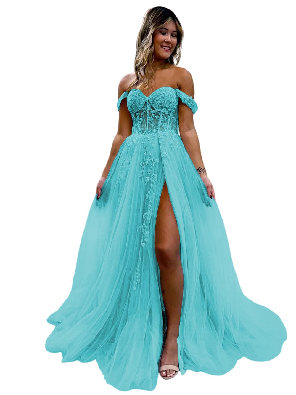 スーツ・フォーマル・ドレス Ameri OFF SHOULDER TULLE LAYERED DRESS OFF SHOULDER TULLE LAYERED DRESS