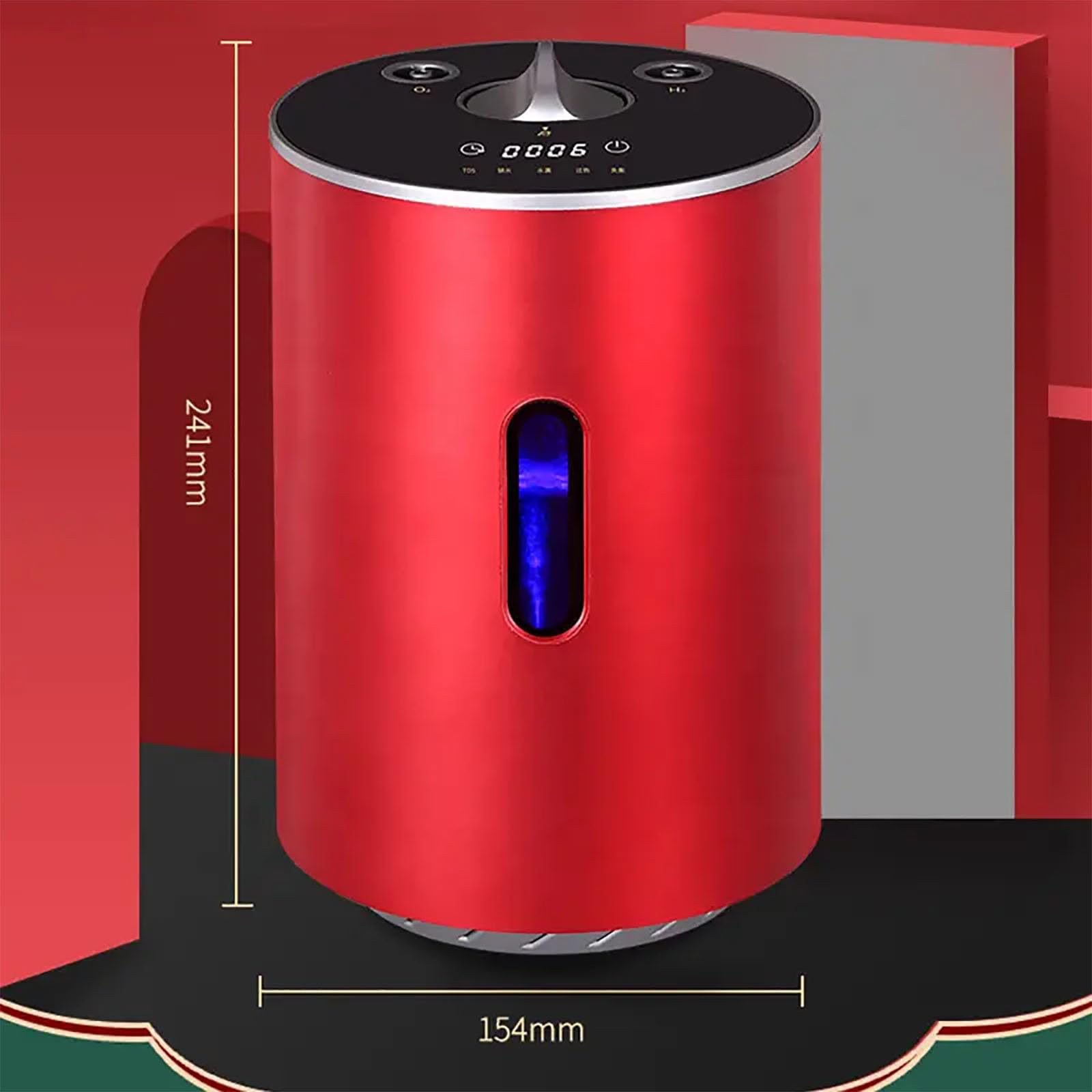 Maszyna Do Inhalacji Wodoru, Czystość 99,99% Podwójny Wylot Generator H2, Jonizator Wody 2 W 1 SPE Z Inhalatorem Z Podwójnym Wyjściem 100 H + 50 O (150) Ml/min, Do Domu, Podróży I Samochodu