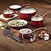 Paula Deen Savannah Nonstick Cookware Set / Pots and Pans Set - 12 Piece, Red