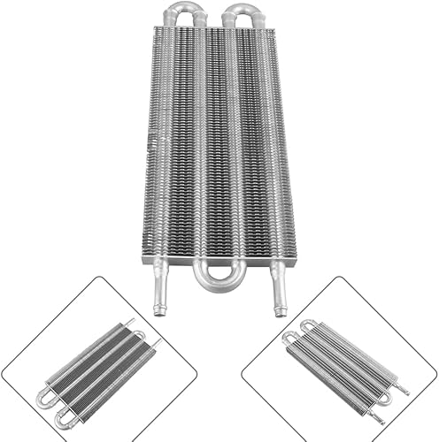 Miniatura 5 de BARTOO Kit de enfriador de aceite universal de transmisión de 516 pulgadas, kit de enfriador de aceite de aleta y tubo de 4 pasos de aleación de