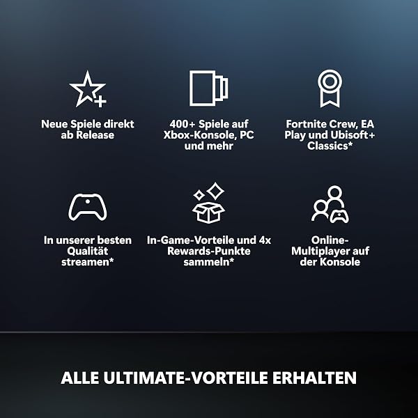 Xbox Game Pass Ultimate – 1-Monats-Mitgliedschaft - Download Code - 3