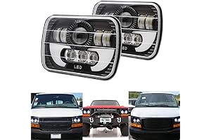 6054 Headlights 6054 H5054 H6054 120W Rectangle 7x6 5x7 Inch GMC Ford Chevy