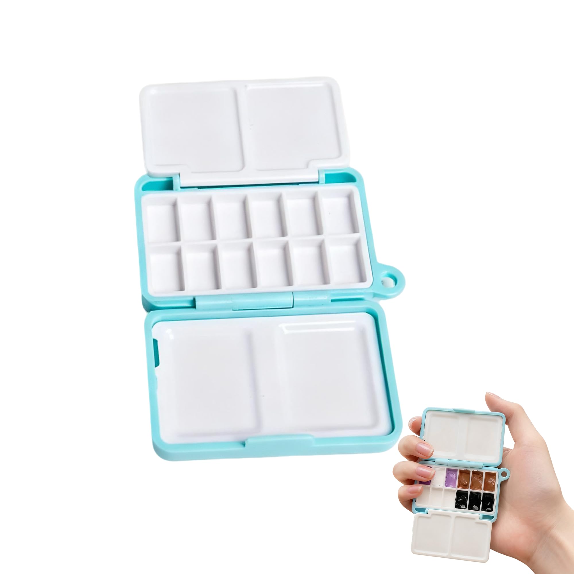 Portable Empty Watercolour Paint Case, Portable Painting Pigment Box