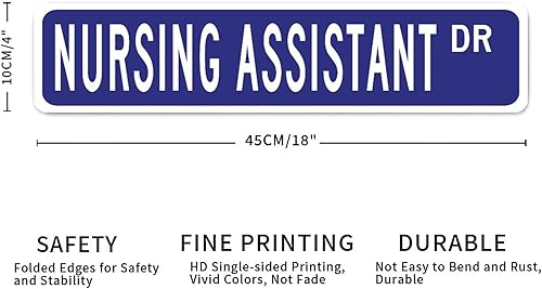 Miniatura 2 de Letrero de metal personalizado para asistente de enfermería, letrero de metal para asistente de enfermería, regalo para asistente de enfermería,