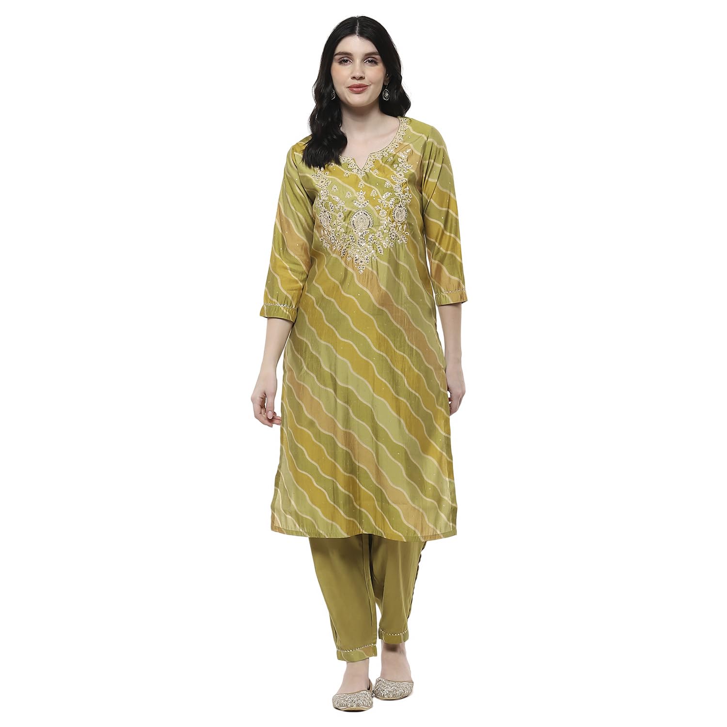 rangriti Women's Rayon Blend Printed Straight Kurta Set-picture-5