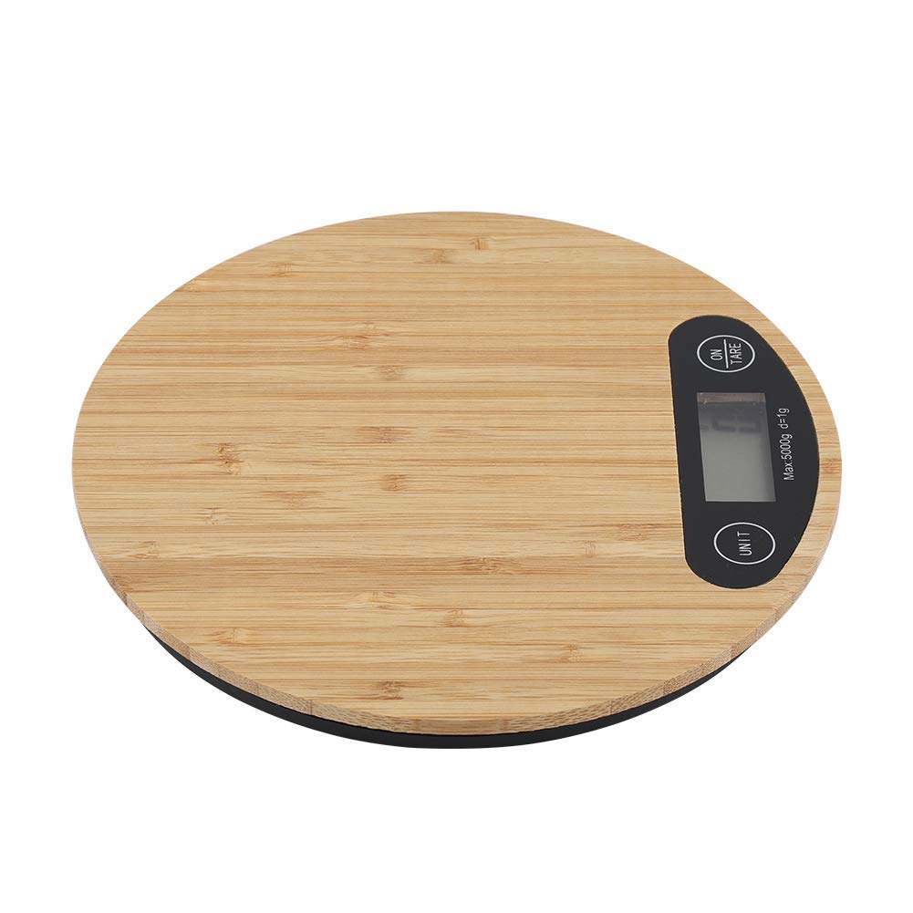 Digital Weighing Scale for Human Body Weight Machine High Precision Electronic Bathroom Weight Scale with LCD Display Tempered Glass Auto On Off for Home Gym Fitness (WOODEN ROUND)-picture-41
