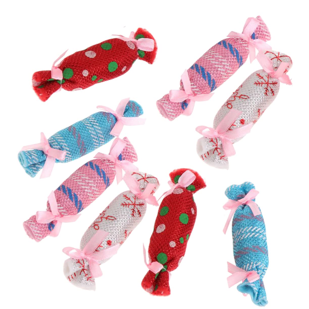 Happyyami STK Katze Bonbon Spielzeug Katzenminze Spielzeug Kätzchen Spielzeug Katzenbonbonspielzeug Süßigkeiten Spielzeug Stoff Süßigkeiten Hundebissspielzeug Tuch Katze Haustier Beissen