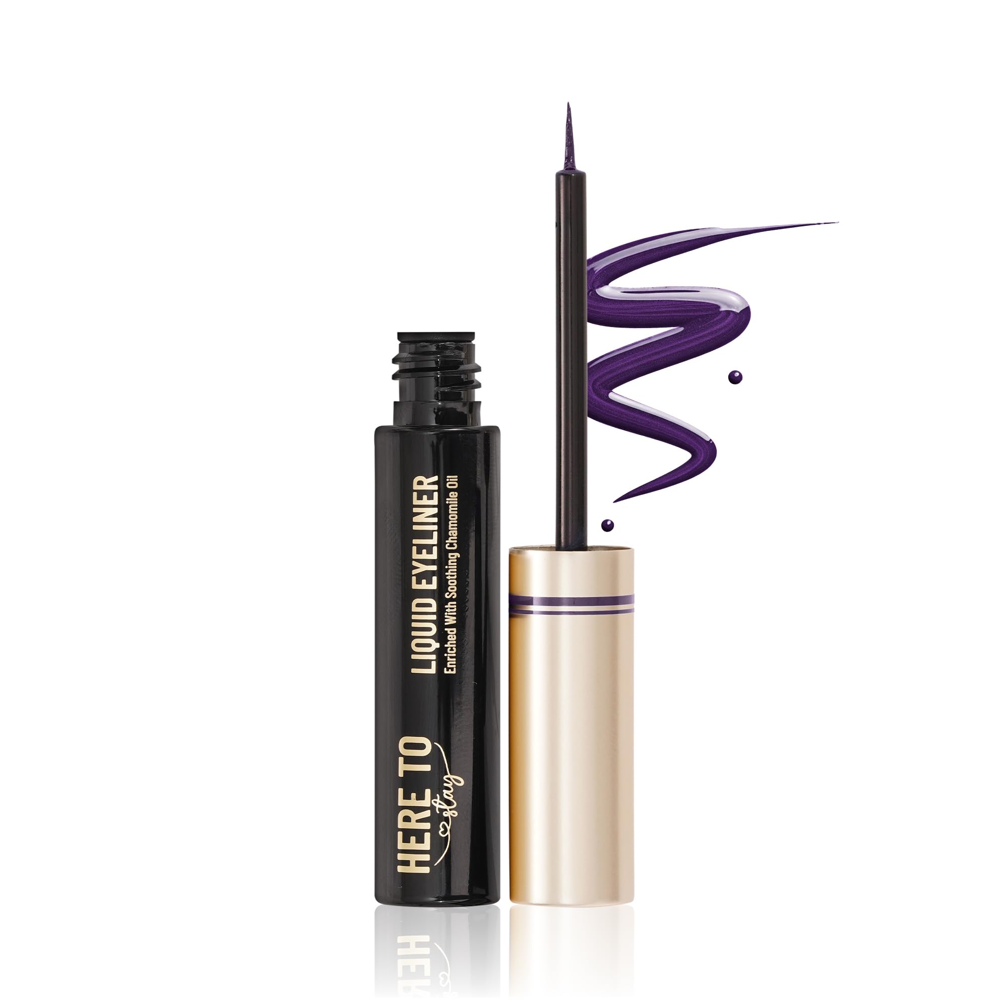 SWISS BEAUTY Select Here To Stay Semi-Matte Liquid Waterproof Eyeliner | With Precise & Pointed Tip | Smudge-Proof, Transfer- Proof | Shade- Infinite Purple| 3ml |-picture-11