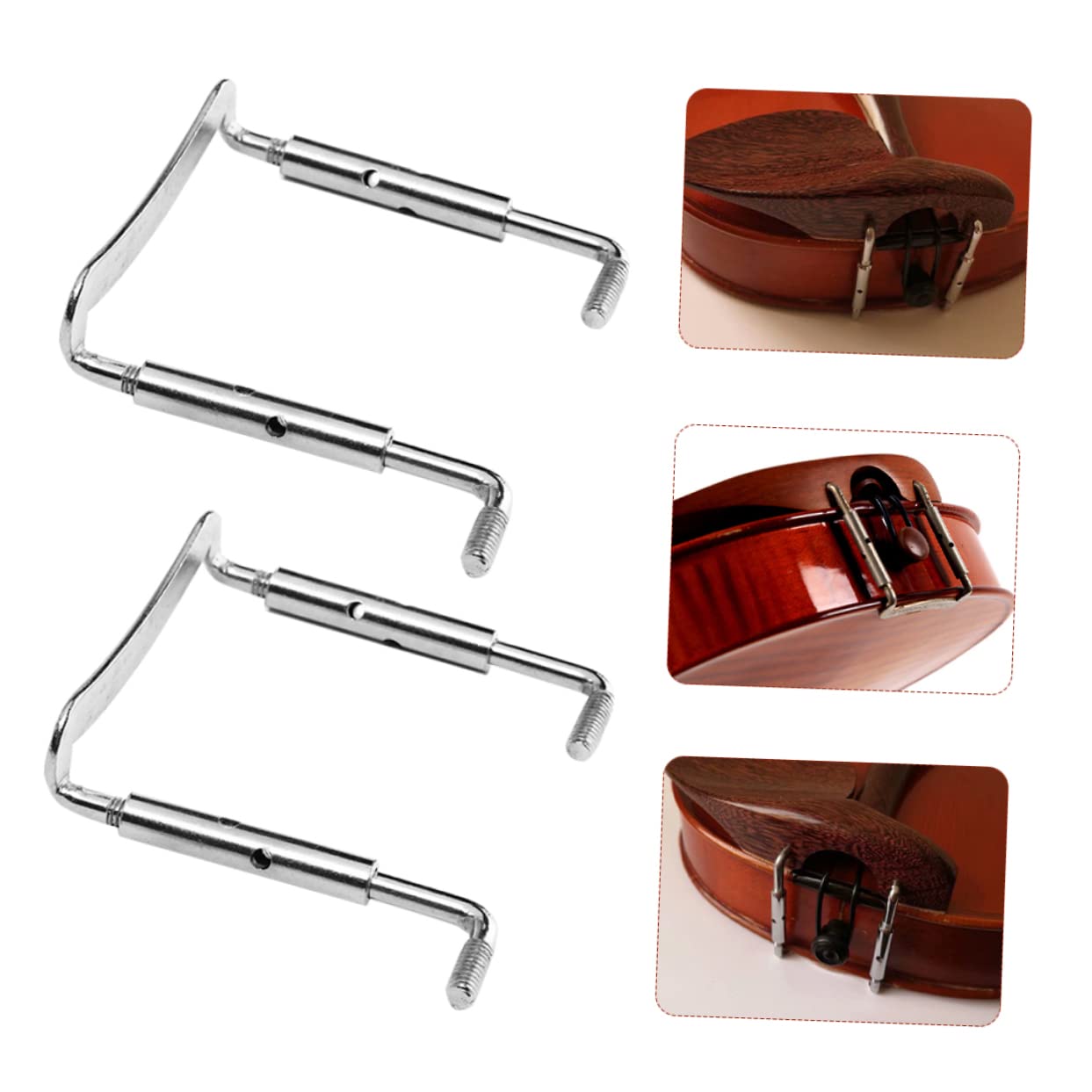 2Pcs chinrest screwdriver to clamp Component chin rest Viola chinrest brackets violin positive and negative Viola Clamp Screw instrument auxiliary tool screw
