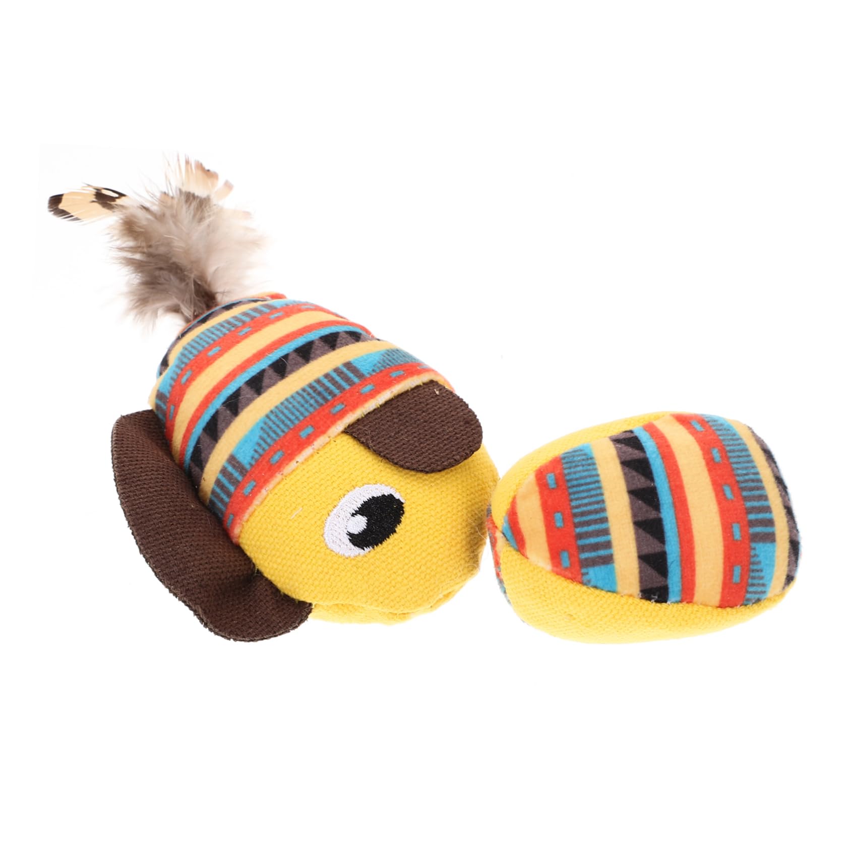 Happyyami Interactivo Dibujos Animados Precioso Juguete para Gatos mordedura de de Peluche Juguetes Juguete para Gatos de Interior Gatito Masticar Juguete Relleno bebé mordida de