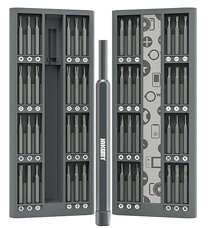 49 in 1 S-2 Bits Magnetic Screwdriver Set Double-Side Design Electronic Repair Tool Kit Aluminum Case for PC, MacBook, Laptop, Xbox, PS4.