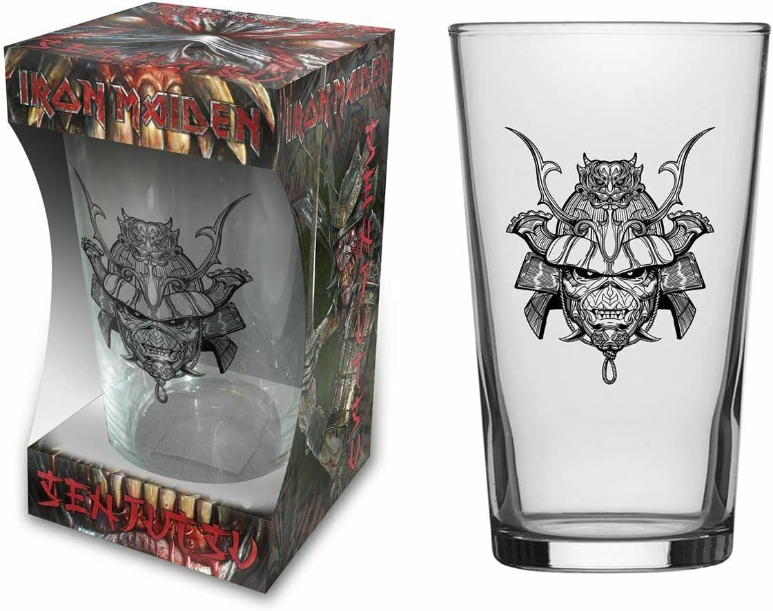 For Collectors Only Iron Maiden The Trooper Beer Glass Long Drink Glass XL Tumbler Pint Glass