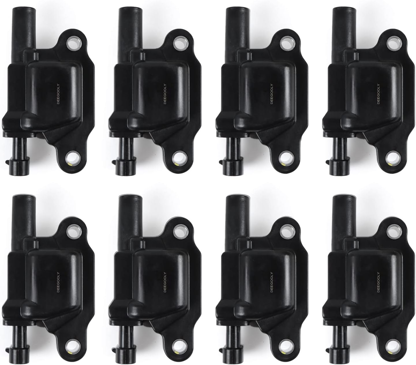 8PCS LUOCCFG UF-413 Square Ignition Coils Pack, for CHEVY Cadillac GMC Pontiac 5.3L 6.0L V8 Engine G8 Grand Prix H3 Silverado Tahoe Yukon Impala, Automotive Ignition Coil Pack Parts Replaces# 12570616