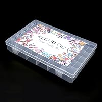 Vista 4 de Clear Plastic Jewelry Box Organizer Storage Container with Adjustable Dividers (36 Grids)